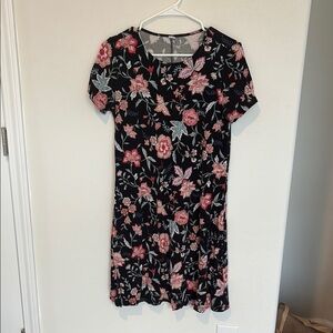 Old Navy Pink Sheath Mini Dress Short Sleeve Crew Neck